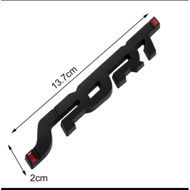 3D спортивная черная наклейка AUTO MT, металлическая (3057)