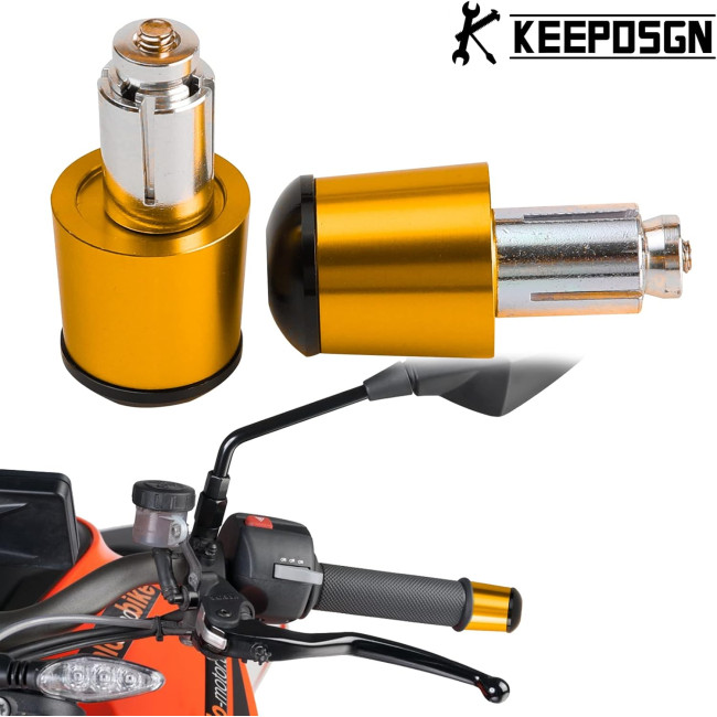 Алюмінієві заглушки керма мотоцикла KEEPDSGN FBA-EUYDEUJME168, золотистий (4063)