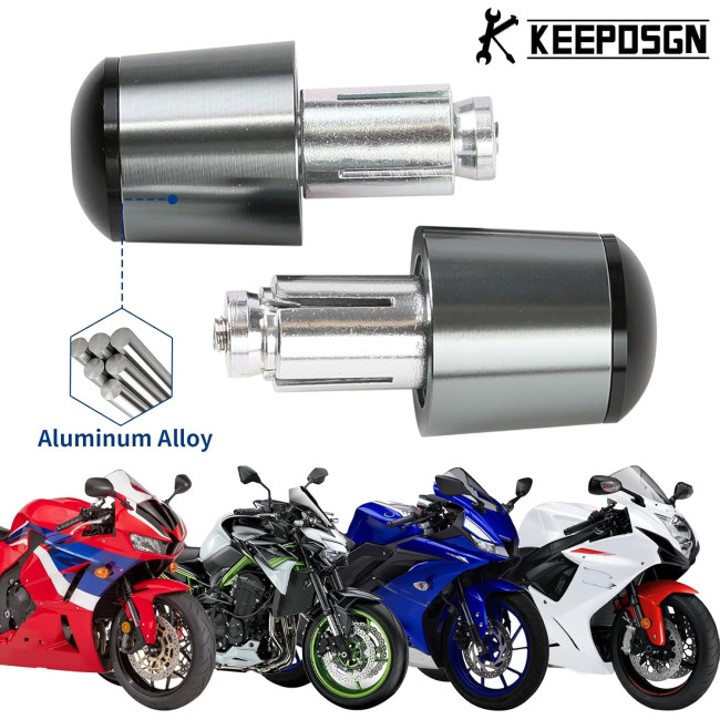 Алюмінієві заглушки керма мотоцикла KEEPDSGN FBA-EUYDEUJME169, титановий (4064)