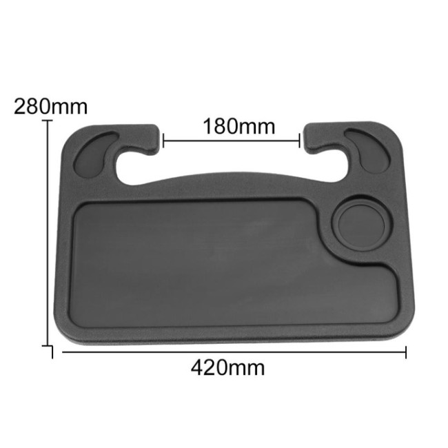 Автомобільний столик-підставка на кермо, автостолик,  чорний (4118)