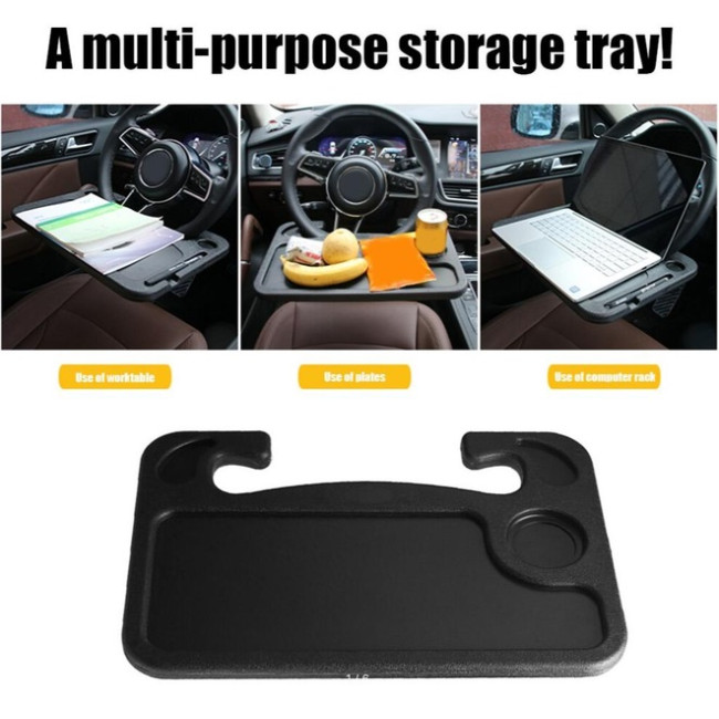 Автомобільний столик-підставка на кермо, автостолик,  чорний (4118)