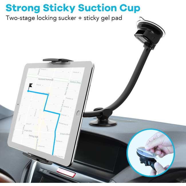 Автомобільний тримач для телефону APPS2Car KWSS277, присоска 360° (3028)