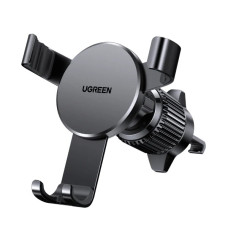 Автомобільний тримач для телефону UGREEN Auto Lock з регульованим поворотом на 360° через вентиляційний отвір, чорний (0022)