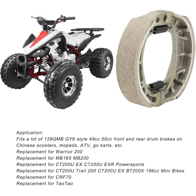 BOROCO Задний барабанный тормозной диск BOROCOf5zkutd3qe 105 мм, для GY6 49cc 50cc (5055)