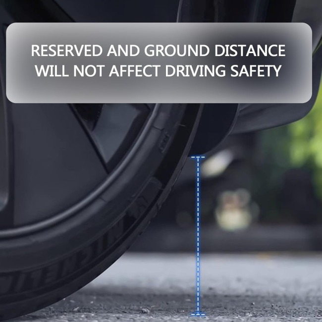 Бризковики Ywooon ‎YW-TSL-MudFlaps-M3-Highland для Tesla Model 3, чорні (4066)