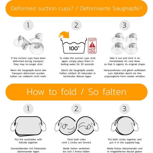 Детский автомобильный солнцезащитный тент CARAMAZ Safari_cups25 с защитой от солнца 48 x 30 см с присоской (2143)