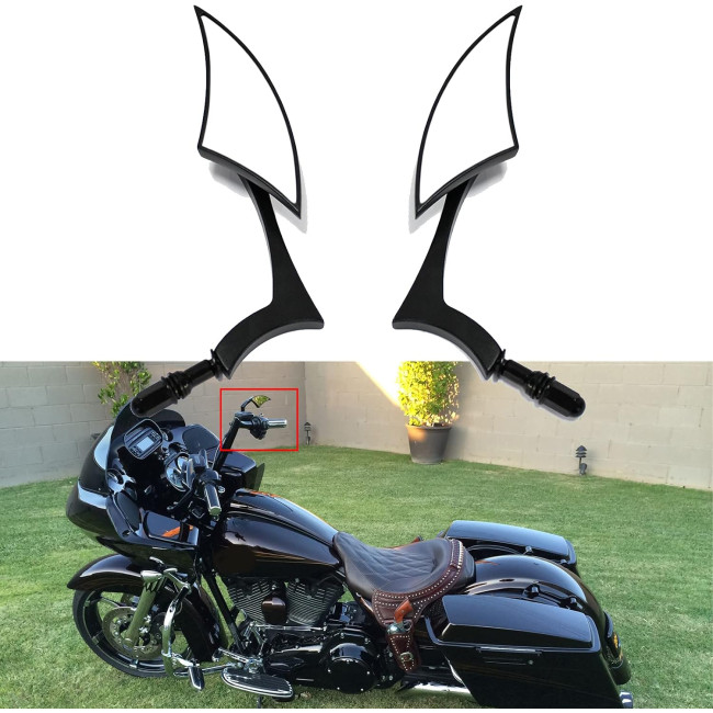 Дзеркала заднього виду MISS MOLY LXECBUS242 для мотоцикла, чорний (2191)