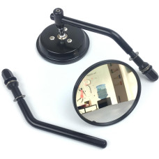 Дзеркало заднього виду для мотоцикла Harley Dyna Bobber Chopper Old School 1982-2018, чорний (2169)