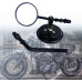 Дзеркало заднього виду для мотоцикла Harley Dyna Bobber Chopper Old School 1982-2018, чорний (2169) № 1