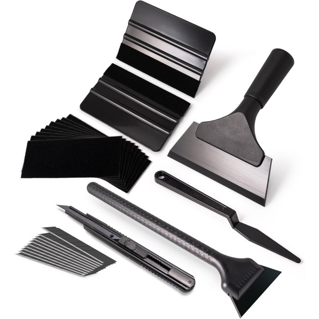 FOSHIO набір лапаток для автомобільної плівки для тонування ‎FS76, чорний (5067)