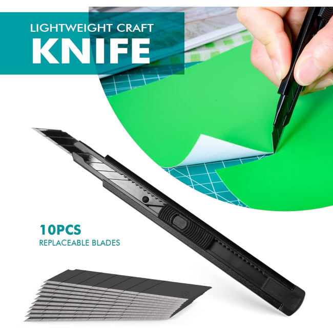 FOSHIO набір лапаток для автомобільної плівки для тонування ‎FS76, чорний (5067)