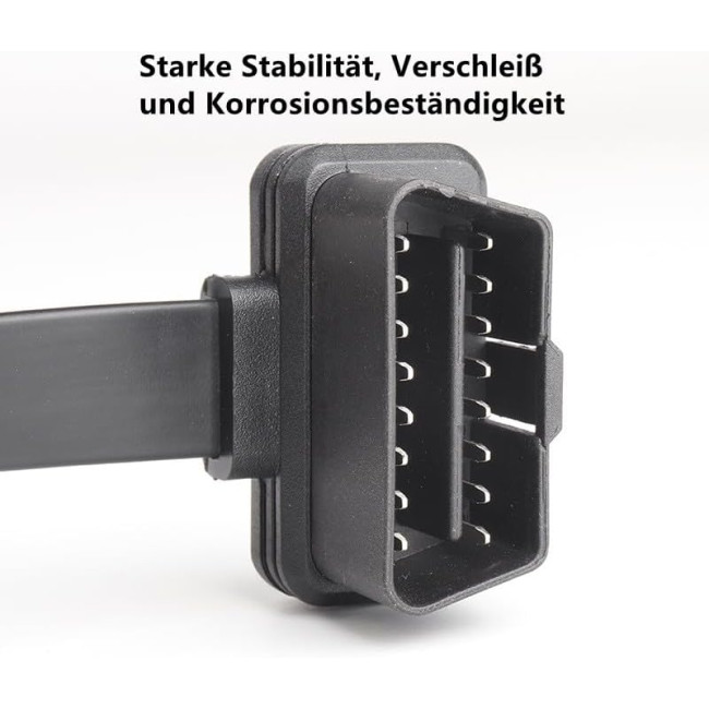 GFFG Автомобільний діагностичний кабель GF-YK001-EU, OBD2 16-контактний, чорний (5123)