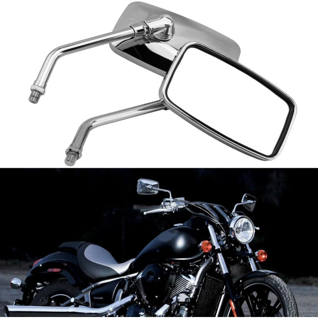 Хромоване дзеркало заднього виду BREDUXSER ‎JRTEU508-509 на кермо мотоцикла (4048)