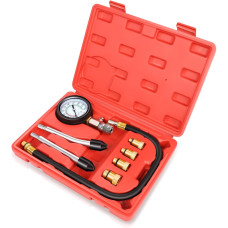 Комплект для вимірювання тиску Auto Dynasty 8PCS 3-в-1 точний інструмент для вимірювання тиску в циліндрі 0-300 Psi (0001)