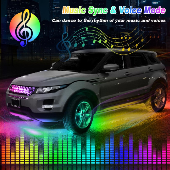 Комплект підсвічування Kairiyard HY-Underglow-02 Dream Color Chasing для автомобіля, 4шт (3185)