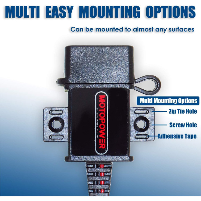 Комплект USB-портів MOTOPOWER MP0609A для мотоцикла 3.1A, адаптер SAE-USB для мотоцикла (0193)