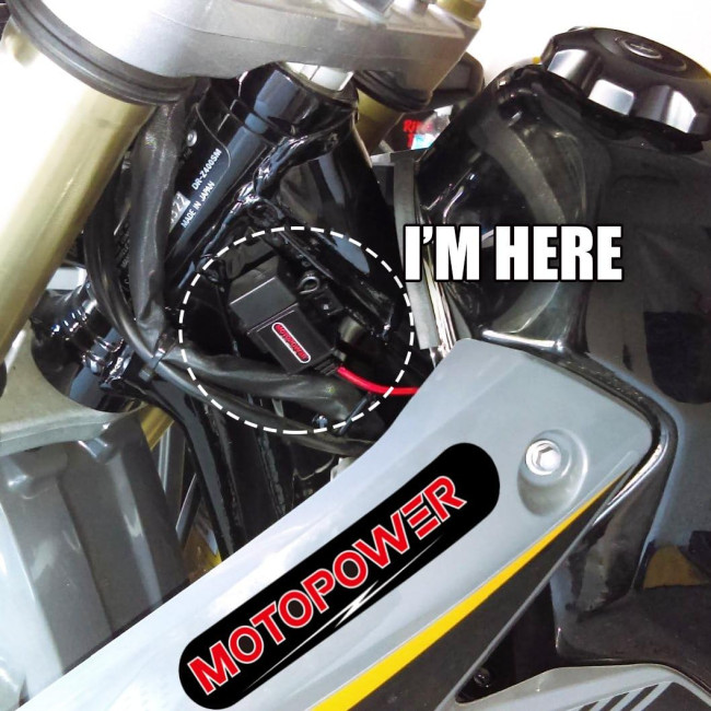 Комплект USB-портів MOTOPOWER MP0609A для мотоцикла 3.1A, адаптер SAE-USB для мотоцикла (0193)