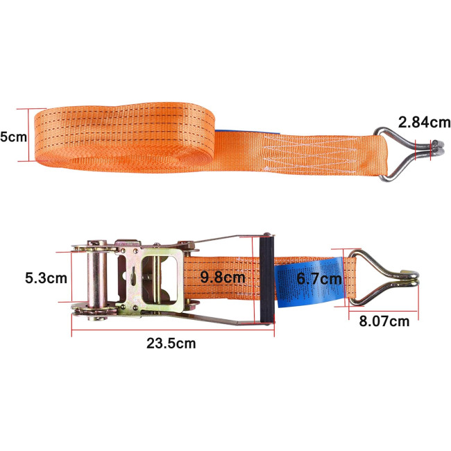 Кріплячі ремені Manduka RX1050 з храповим механізмом та J-подібним гачком, 32 фути, 1,7 дюйма, вантажопідйомність 2000 кг, (2005)