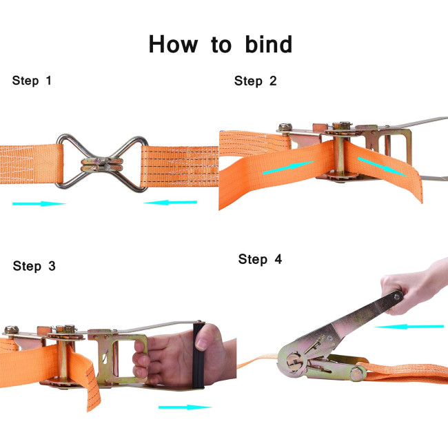 Кріплячі ремені Manduka RX1050 з храповим механізмом та J-подібним гачком, 32 фути, 1,7 дюйма, вантажопідйомність 2000 кг, (2005)