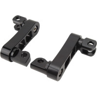 Кронштейн підніжки ZIZEV Highway, регульований на 360° кронштейн підніжки, стійкий до тріщин, для туристичних мотоциклів, чорний (0171)