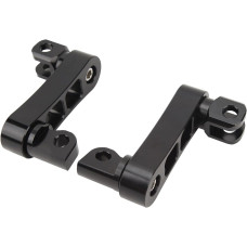 Кронштейн підніжки ZIZEV Highway, регульований на 360° кронштейн підніжки, стійкий до тріщин, для туристичних мотоциклів, чорний (0171)