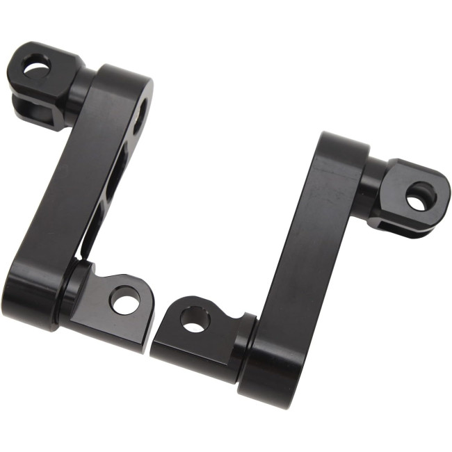 Кронштейн підніжки ZIZEV Highway, регульований на 360° кронштейн підніжки, стійкий до тріщин, для туристичних мотоциклів, чорний (0171)