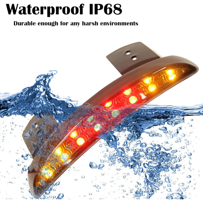 Мотоциклетний світлодіодний задній ліхтар JMTBNO KKEUJMEE091 для Sportster XL883N 1200N, чорний (4045)