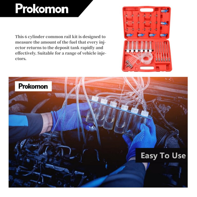 Набір інструментів Prokomon PT1057M для діагностики потоку дизельних форсунок (4121)