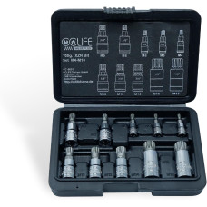 Набір торцевих ключів CCLIFE 5603 10 x XZN Torx M4 - M18, S2 з легованої сталі (0038)