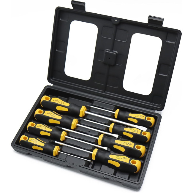 Набір викруток CCLIFE 5009 Набір магнітних викруток із 8 предметів, CR-V викрутки з футляром (0080)