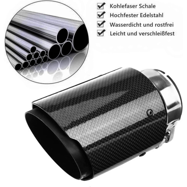 Наконечник вихлопних труб Iriisy, чорна (4133)