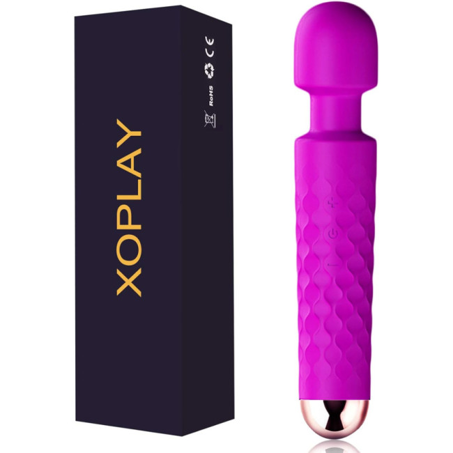 Бездротовий терапевтичний масажер XOPLAY для тіла з 25 режимами фіолетовий (my-6093)
