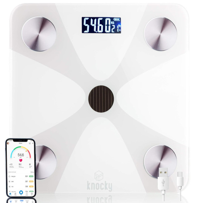 Цифрові смарт-ваги ІМТ KNOCKY WHITE (my-2061)