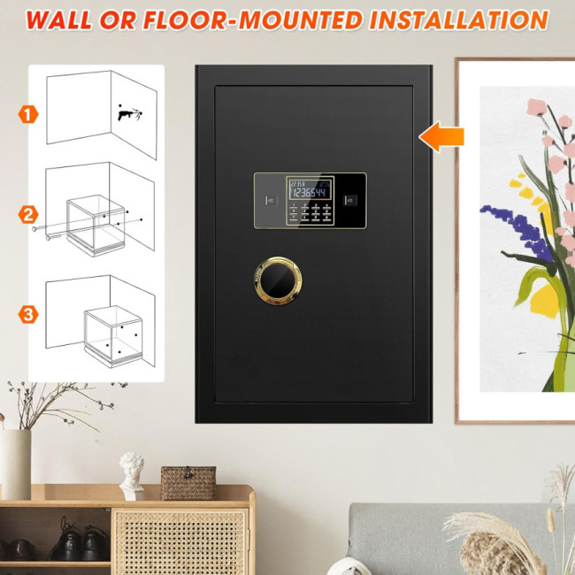 Цифровий домашній сейф Bukumo вогнестійкий, водонепроникний (my-3004)