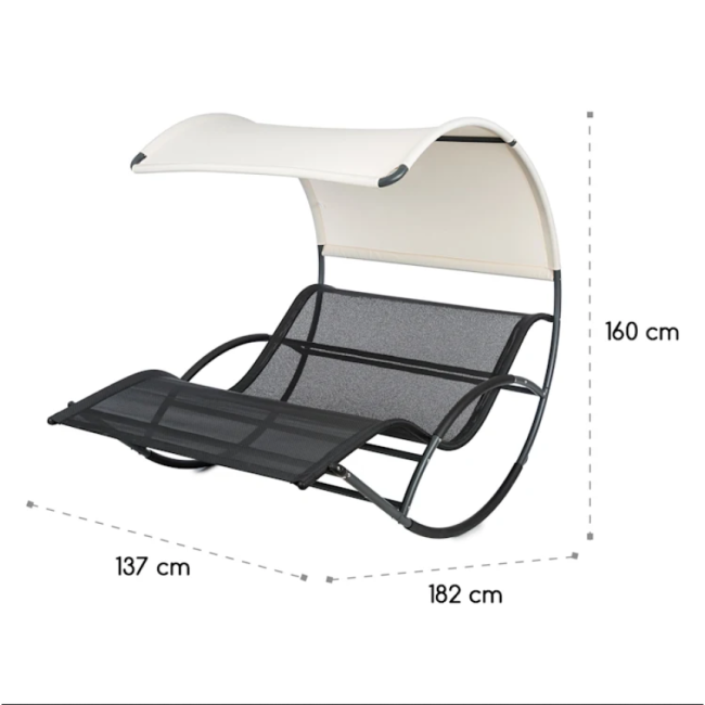 Велике крісло-диван-шезлонг-гойдалка Blumfeldt 10032240 (my-5112)