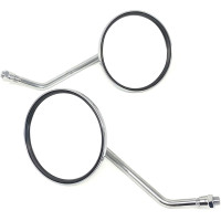 Пара круглых зеркал Alchemy Parts 7501 для мопеда-скутера, хромированные (4034)