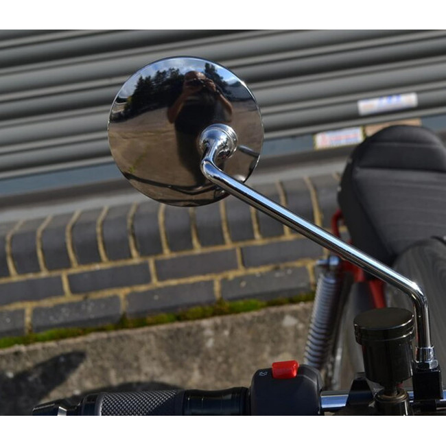 Пара круглих дзеркал Alchemy Parts 7501 для мопеда-скутера, хромовані (4034)