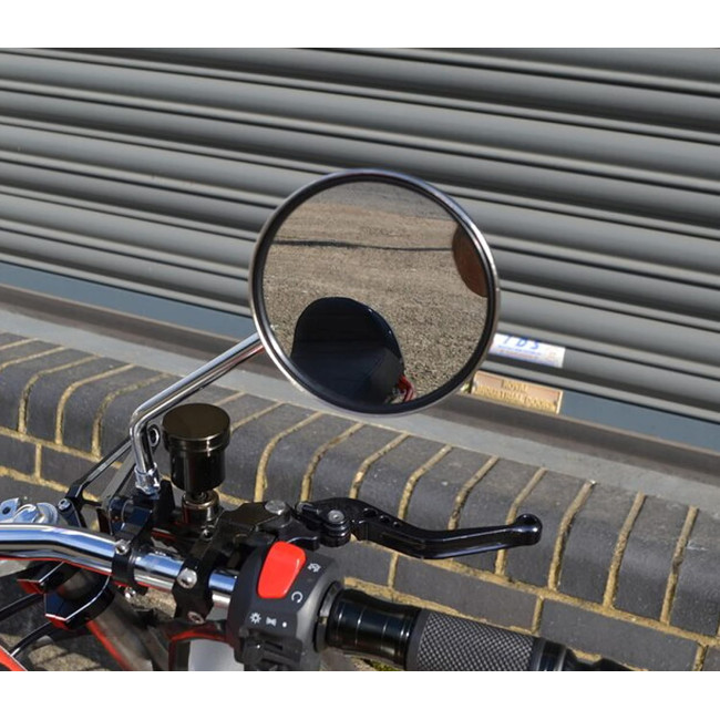 Пара круглих дзеркал Alchemy Parts 7501 для мопеда-скутера, хромовані (4034)