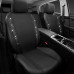 Шкіряні чохли для автокрісел CAR PASS ‎ZT-003-BK з блискучими діамантами, 2 комплекти, водонепроникні, універсальні, чорний (2061) № 4