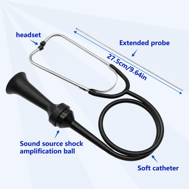 Стетоскоп для автомеханіка ZKTOOL ZKEU519, тестер шуму двигуна (4143)