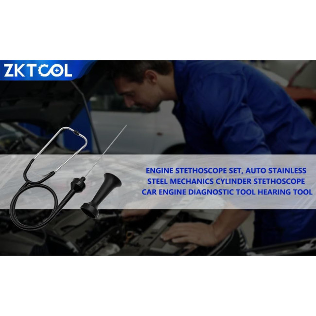 Стетоскоп для автомеханіка ZKTOOL ZKEU519, тестер шуму двигуна (4143)