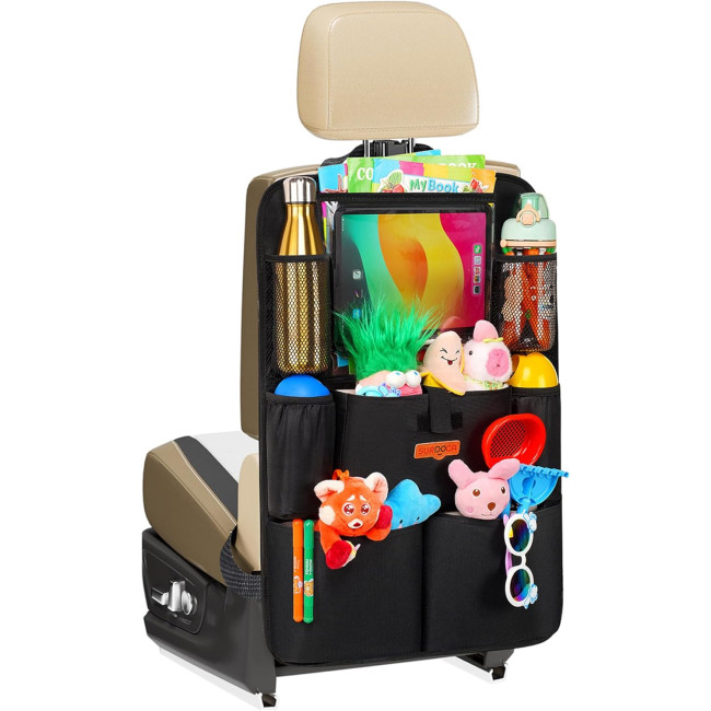 SURDOCA Оновлений автомобільний органайзер GD-Black01 з 11-дюймовим тримачем для планшета, чорний (5085)