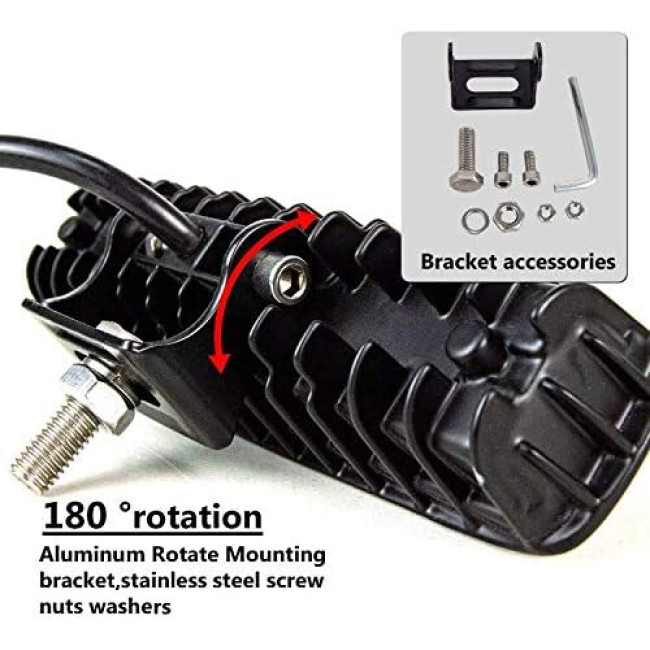 Светодиодные фары Willpower 18 Вт 6-дюймов, белые (4009)