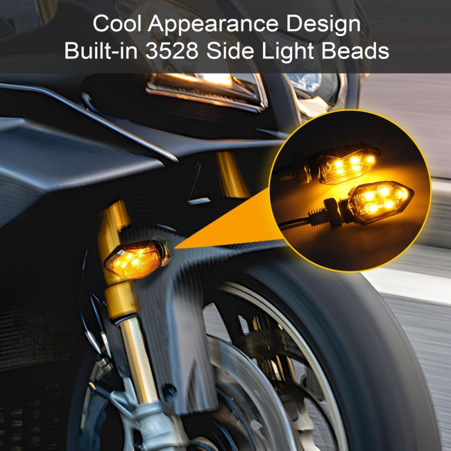 Світлодіодні поворотники YOUNLEN для мотоцикла 12V, 4шт (2185)
