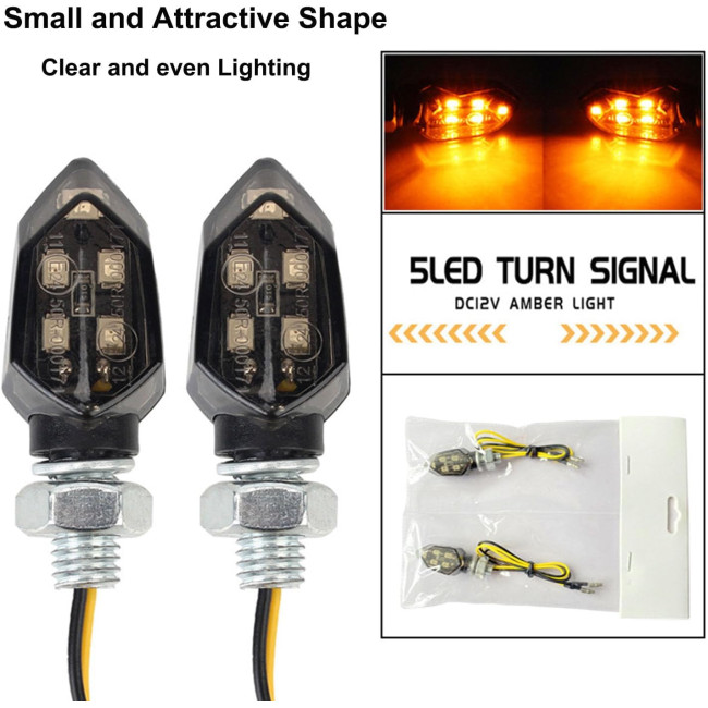 Світлодіодні поворотники YOUNLEN для мотоцикла 12V, 4шт (2185)