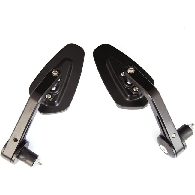 Універсальні алюмінієві дзеркала заднього виду TKHKRURKDA для мотоцикла, чорні (2190)