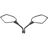 Універсальні дзеркала заднього виду KASER MOTO-F0042 з гвинтом 8 мм для скутерів Kawasaki, Suzuki, Honda, чорний (2088)