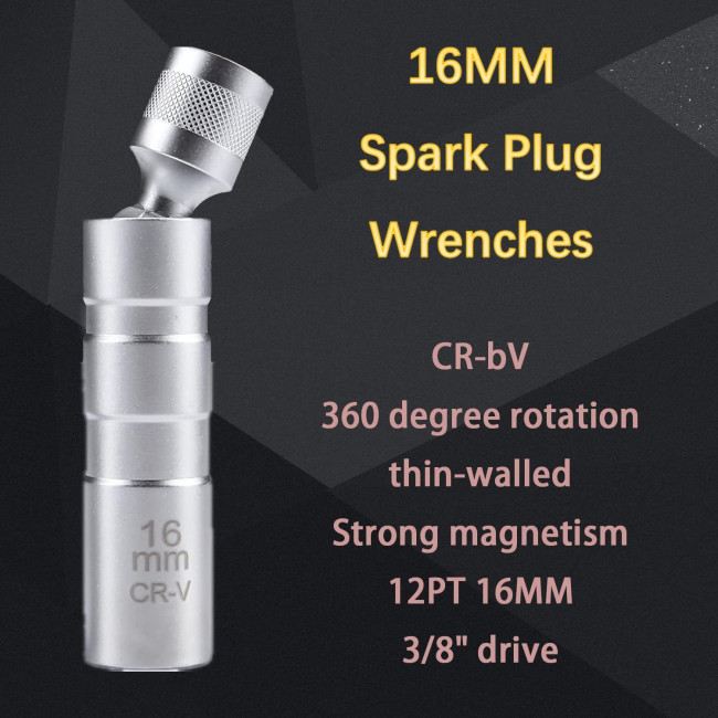 Універсальний магнітний ключ ZKTOOL ‎ZKEU029 для свічок запалювання, 16мм (4153)