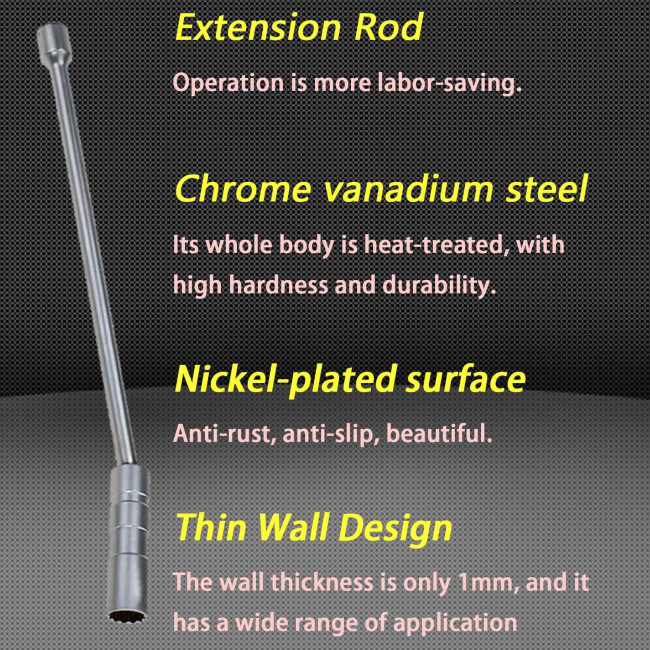  Універсальний магнітний ключ  ZKTOOL ‎ZKEU043  для свічок запалювання, 14мм (4151)