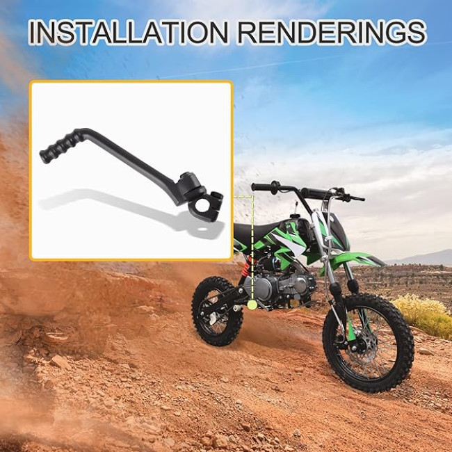 Важель стартера мотоцикла GOOFIT A09-KS-Чорний (4013)